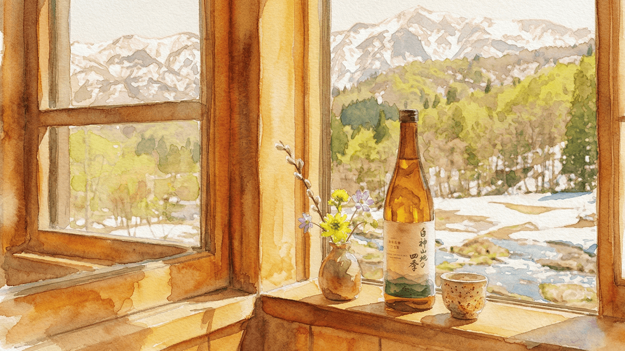 3月、雪解けの恵みを一杯に